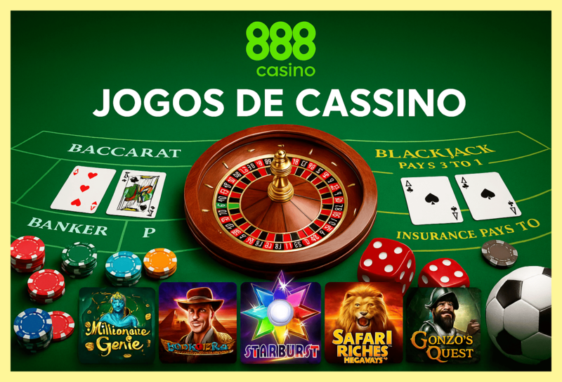 Jogos de cassino online 888CASINO